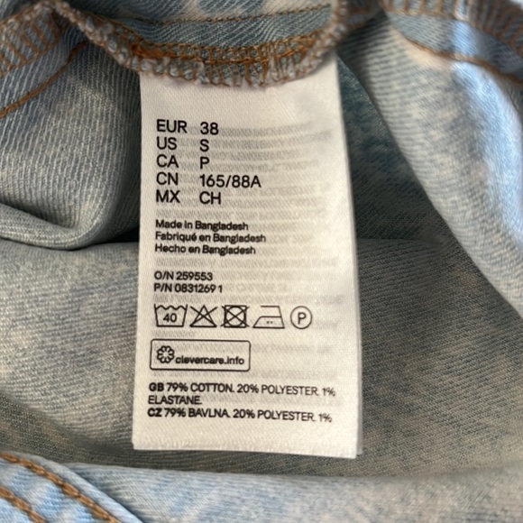 H&M Bodycon Denim Style Dress Size Small - Picture 5 of 5